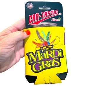 Mardi Gras Koozies Drink Can Cooler NWT